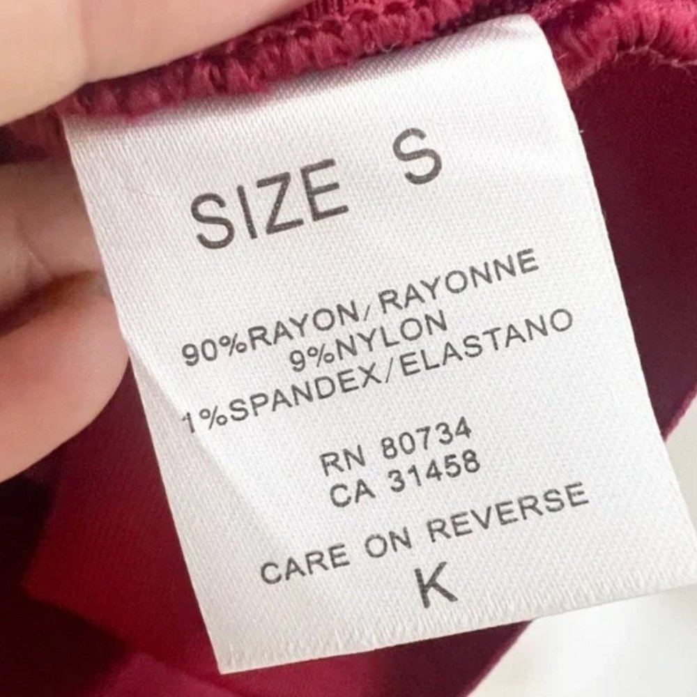 Herve Leger Burgundy Long Sleeve bandage Dress - Picture 3 of 5